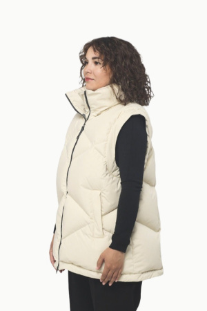 Пуховик Грета SkyStretch Goose (Женский; 44; Светлый Беж)